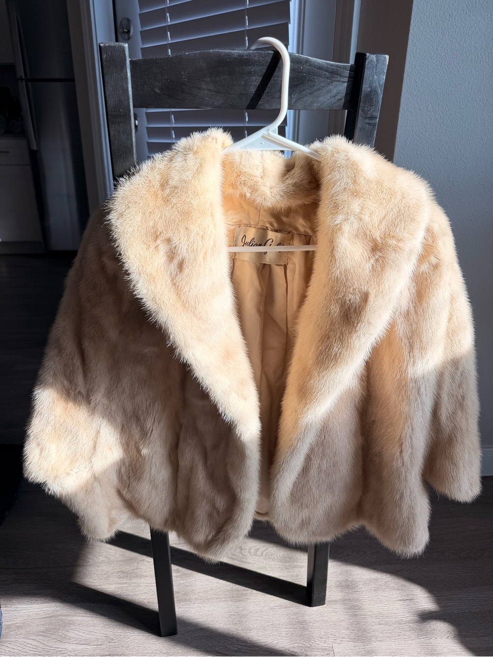Vintage Julian Gold Genuine Fur shawl